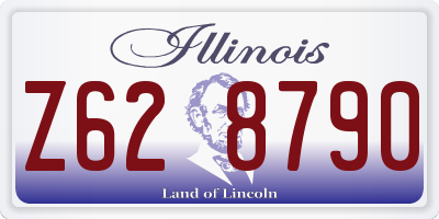 IL license plate Z628790