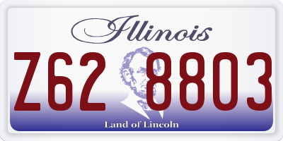 IL license plate Z628803