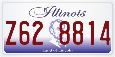 IL license plate Z628814