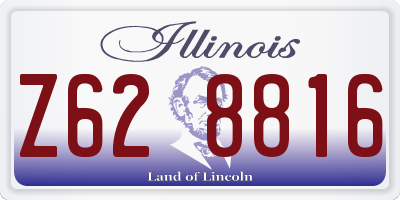 IL license plate Z628816