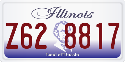 IL license plate Z628817