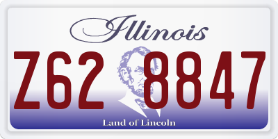 IL license plate Z628847