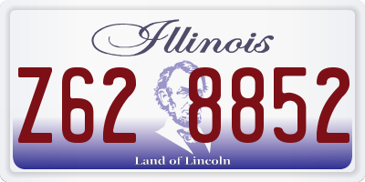 IL license plate Z628852