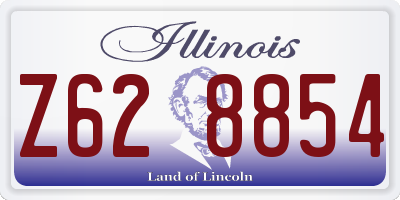 IL license plate Z628854