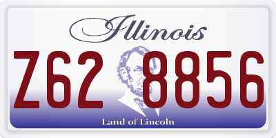 IL license plate Z628856