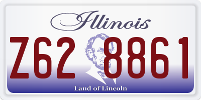 IL license plate Z628861