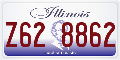 IL license plate Z628862
