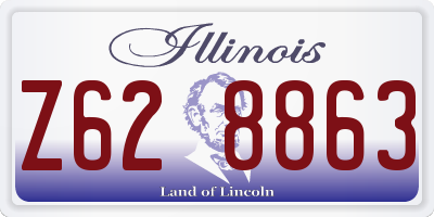 IL license plate Z628863
