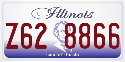 IL license plate Z628866