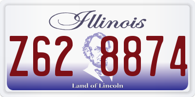 IL license plate Z628874