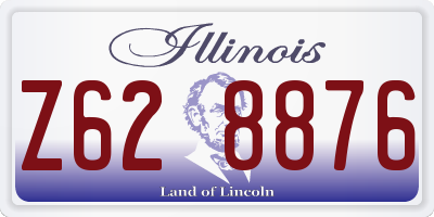 IL license plate Z628876