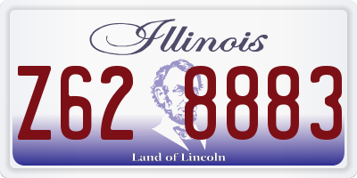 IL license plate Z628883