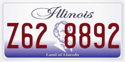 IL license plate Z628892