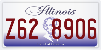IL license plate Z628906