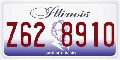IL license plate Z628910