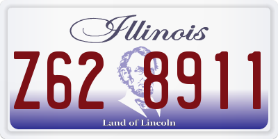 IL license plate Z628911