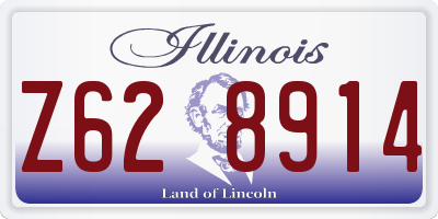 IL license plate Z628914