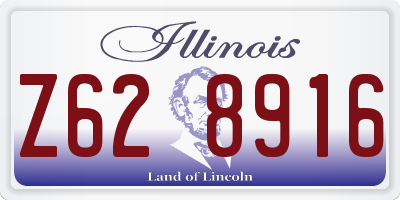 IL license plate Z628916