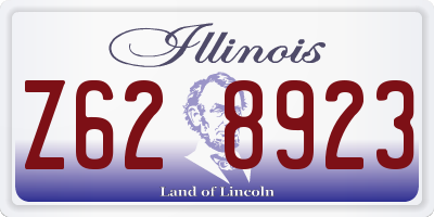 IL license plate Z628923