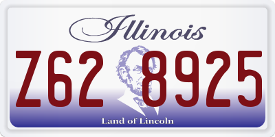 IL license plate Z628925