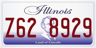 IL license plate Z628929