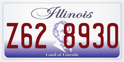 IL license plate Z628930