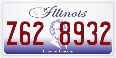 IL license plate Z628932