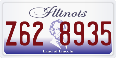 IL license plate Z628935
