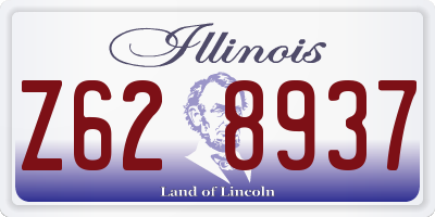 IL license plate Z628937