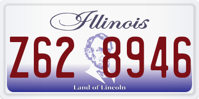 IL license plate Z628946