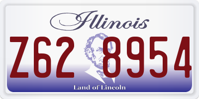 IL license plate Z628954