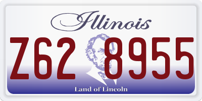 IL license plate Z628955