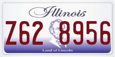 IL license plate Z628956