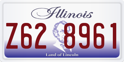 IL license plate Z628961