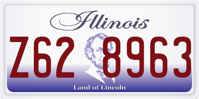 IL license plate Z628963