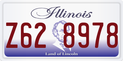 IL license plate Z628978