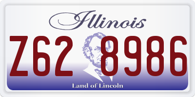 IL license plate Z628986