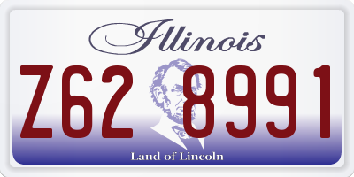 IL license plate Z628991