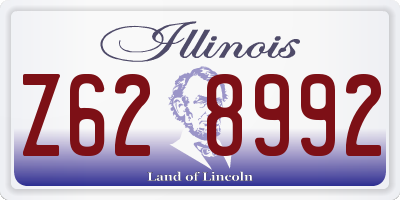 IL license plate Z628992