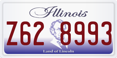 IL license plate Z628993