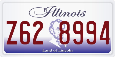 IL license plate Z628994