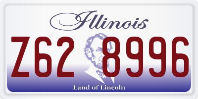 IL license plate Z628996