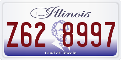 IL license plate Z628997