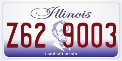 IL license plate Z629003