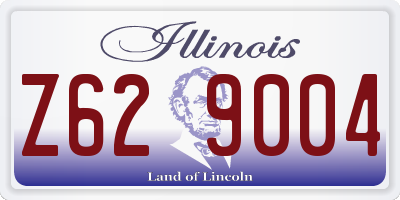 IL license plate Z629004