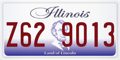 IL license plate Z629013
