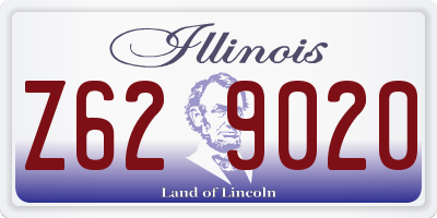 IL license plate Z629020