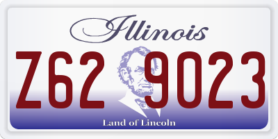 IL license plate Z629023