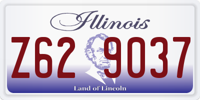 IL license plate Z629037