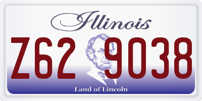 IL license plate Z629038